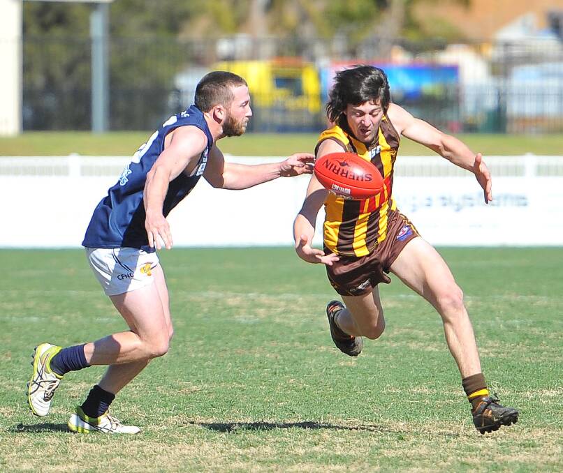 ON THE MOVE: Bryce McPherson in action for East Wagga-Kooringal last season. McPherson has returned to Turvey Park. Picture: Kieren L Tilly
