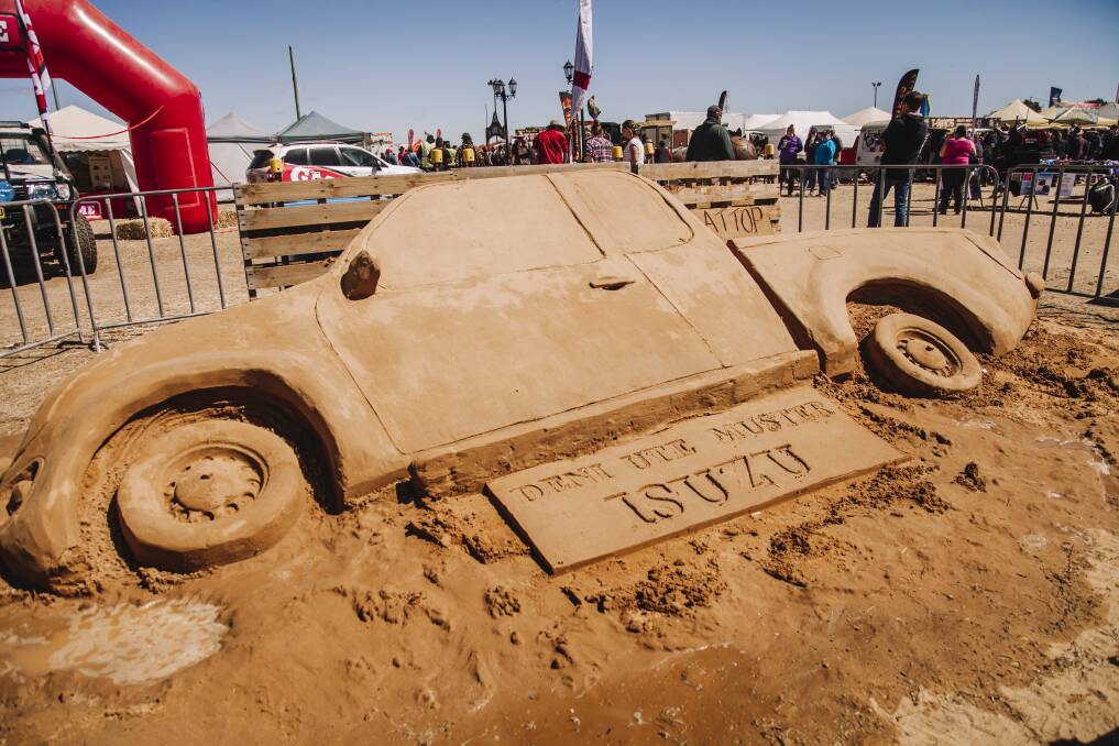 World champion sand sculptor Dennis Massoud, aka Sandman, will be on deck for Deni Ute Muster. Picture supplied