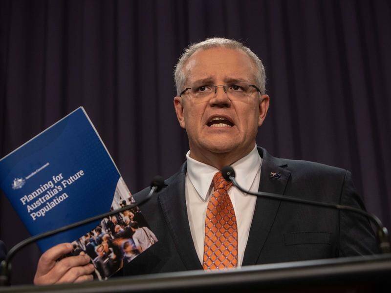 EASING MIGRATION: Prime Minister Scott Morrison delivers the revised population plan on Wednesday.