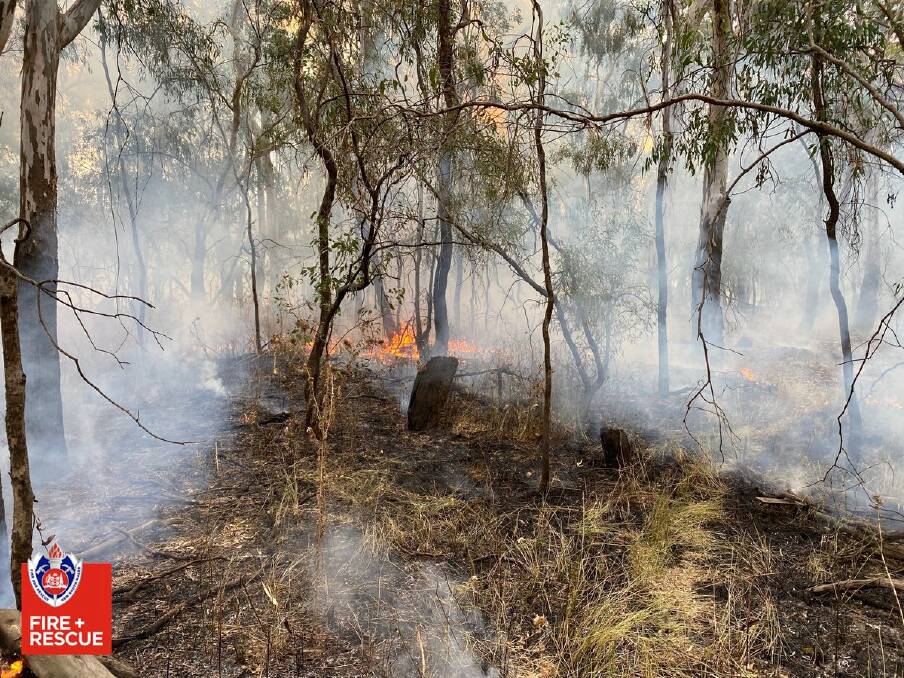 A hazard reduction burn was conducted at Deniliquin using cultural burn practice and techniques on Saturday. Picture by Fire and Rescue NSW