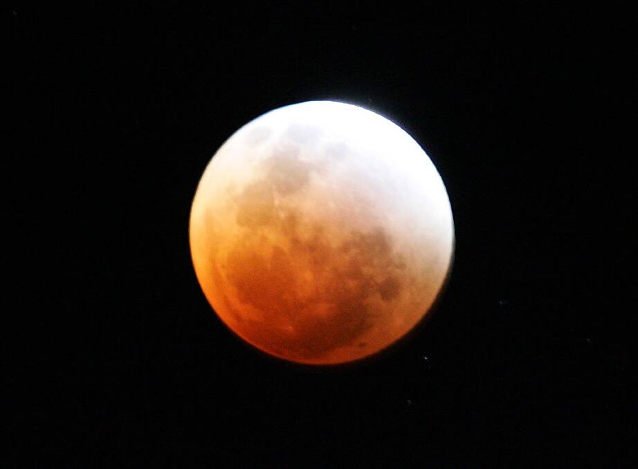 LUNAR ECLIPSE: The stargazing fun will continue right up until the end of January, when a lunar eclipse will turn the moon red. Picture: Kerrie Stewart  