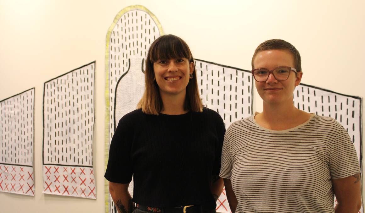 A COLLECTION: Adele Packer and Kate Allman curated Wagga's latest art exhibition 'SACRED', which asks female artists what they hold sacred. 