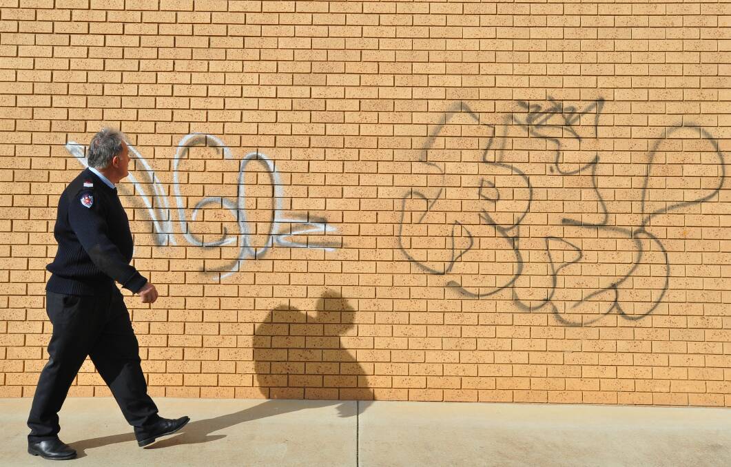 EPIDEMIC: NSW crime statistics revealed that Wagga's rate of malicious damage to property offences was almost double the state average last year. Picture: Addison Hamilton