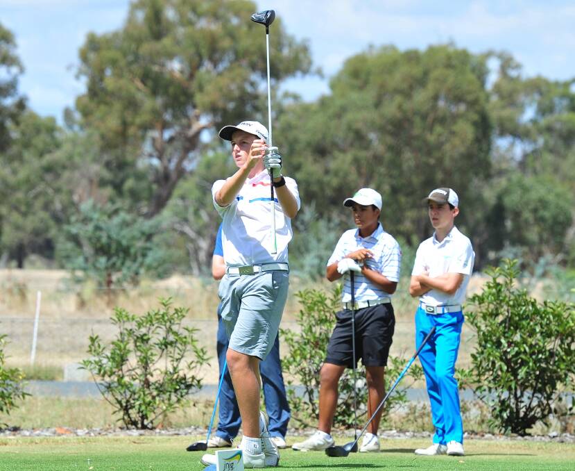 HOT SHOT: Wagga golfer Bart Carroll performed well at the Wagga Junior Masters over the weekend, finishing second overall. Picture: Kieren L Tilly