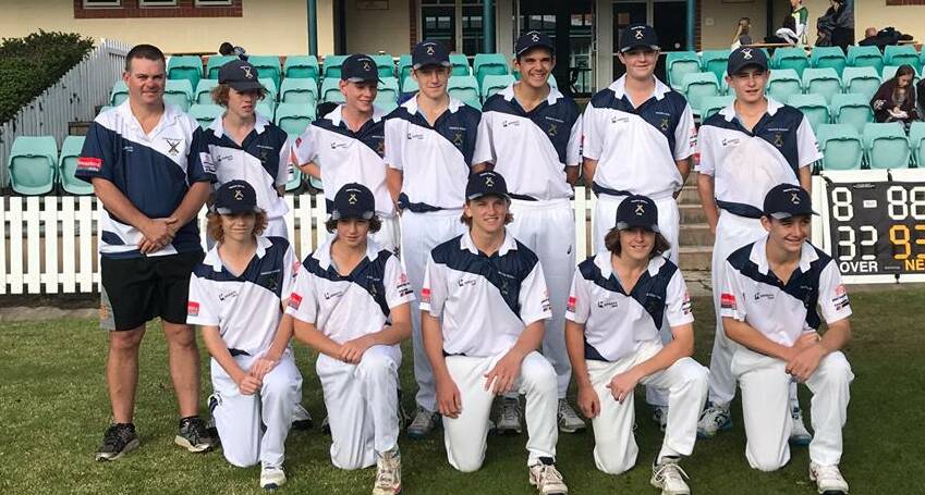 SWEET SUCCESS: Wagga's under 14 representative team celebrate after taking out the Bradman Invitational carnival at Bowral this week.