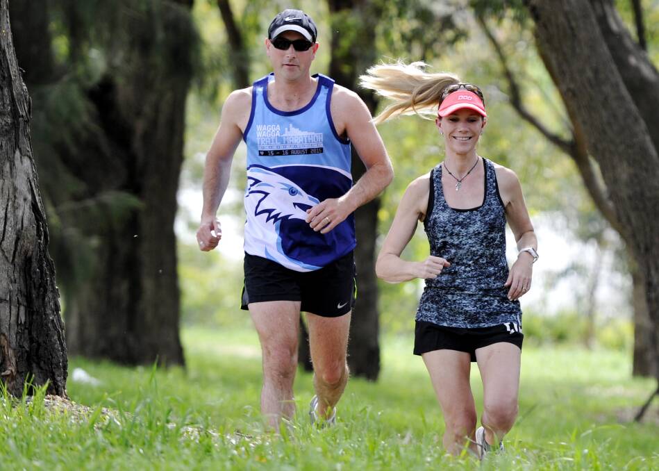 LOFTY AMBITION: Wagga couple Brad and Kerri Clayden will take on the Hume And Hovell Ultra Marathon next Saturday. Picture: Les Smith