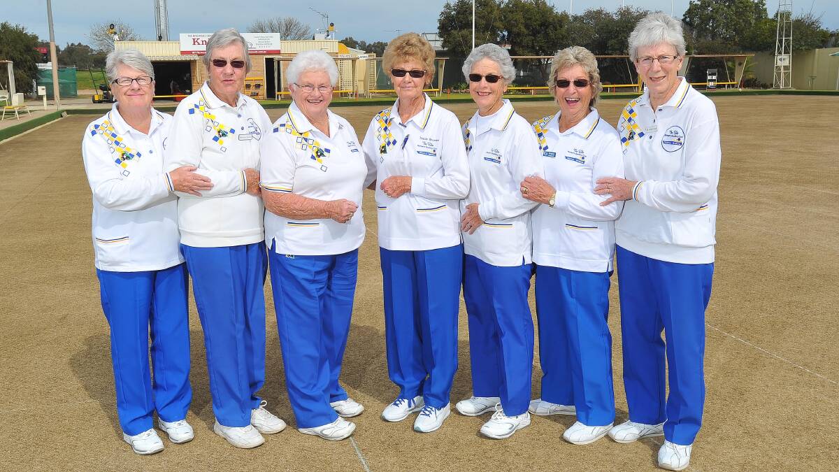 Rules Club Women's grade four pennant members Lyn Carroll, Barbara Cotterill, Leone Maher, Tracie Browne, Jan Wilson, Margaret Hounsell and Sandra Lucas.