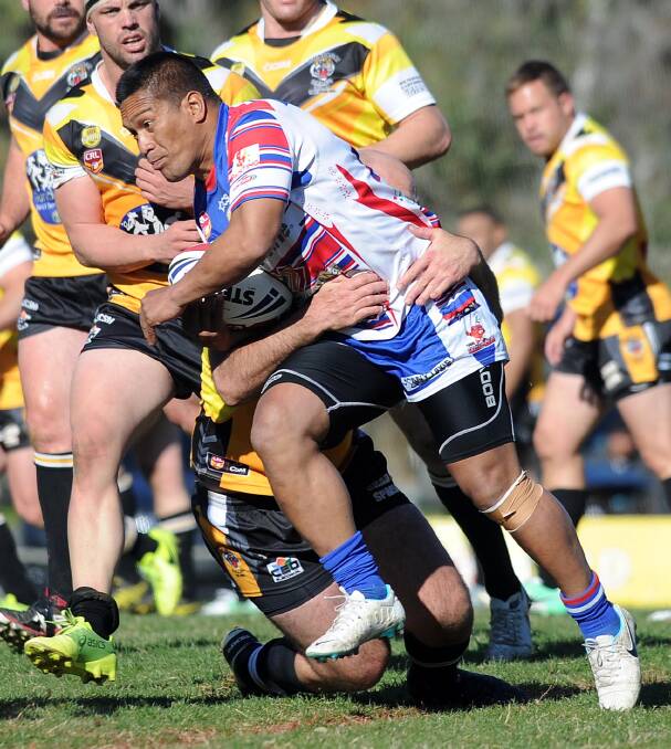 Tui Samoa tries to spark something during Young's loss on Sunday.