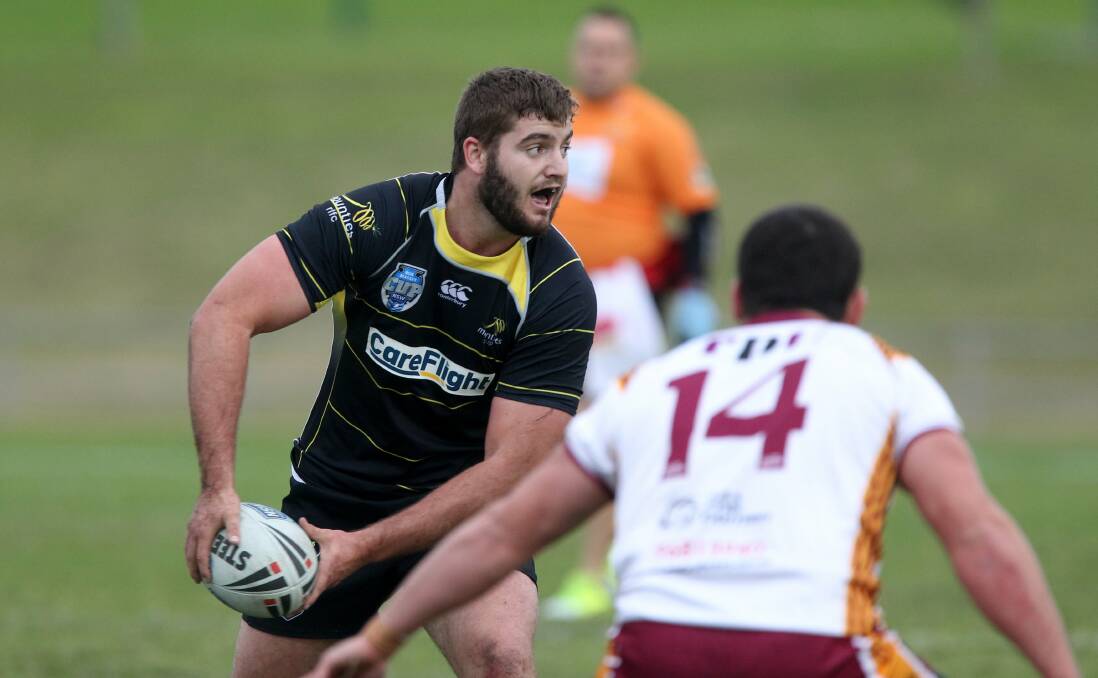 ADDING TALENT: Jake Goodwin, pictured playing for Ron Massey Cup team Mounties, has been lured to Cootamundra for the 2018 due to his links with Glen Buttriss.