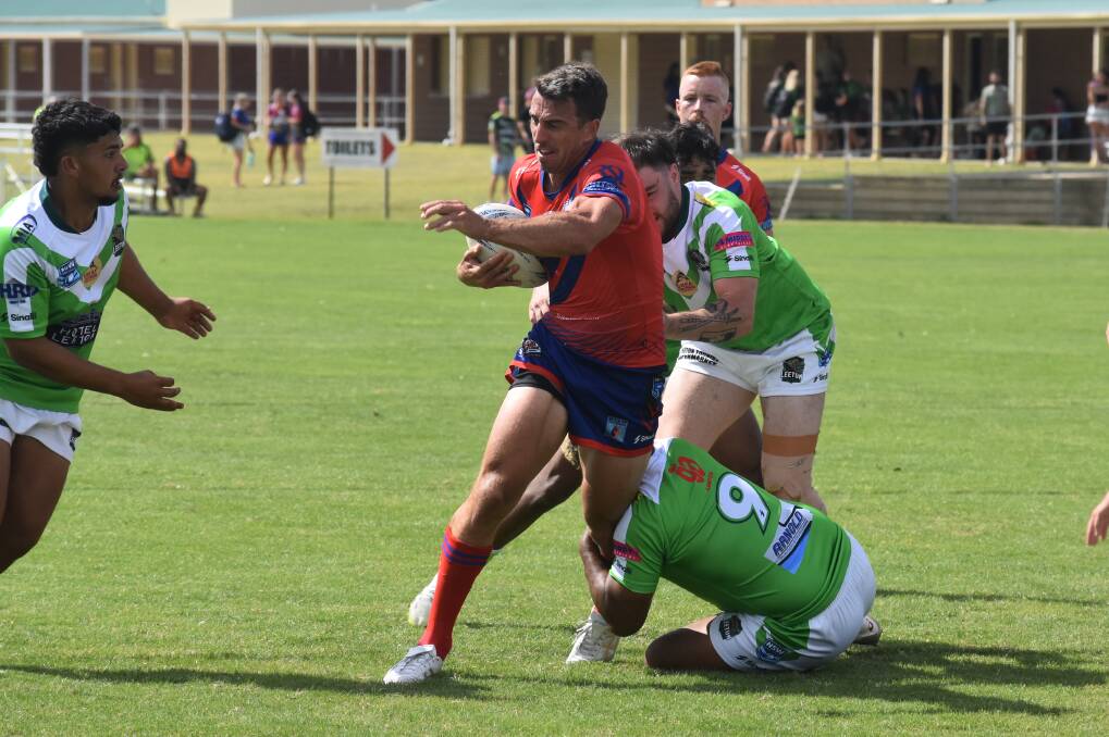 James Smart was a standout for Kangaroos in their shaky trial win over Leeton at Parramore Park on Saturday. Picture by Courtney Rees