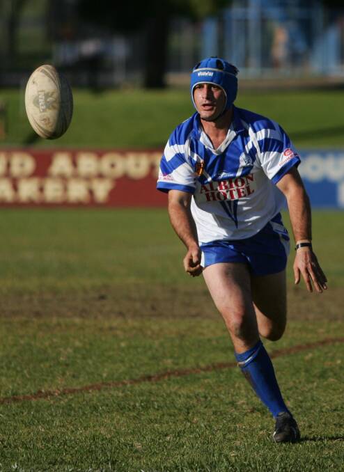 BLAST FROM PAST: Dale Thompson relived his playing days with a cameo.