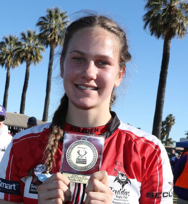 BEST IN THE LEAGUE: CSU's Claudia Obst was named the Alicia Quirk Medal winner on Saturday as the best and fairest winner in the women's sevens competition.