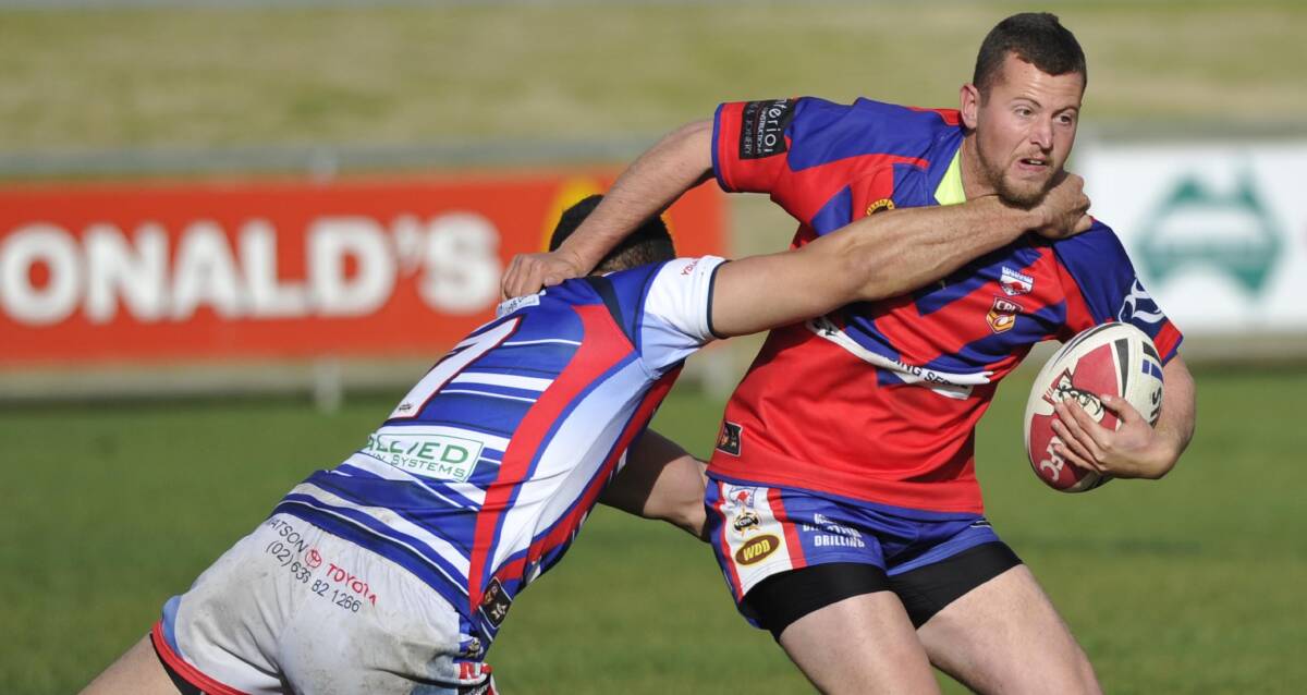 HEADING BACK: After three seasons with Kangaroos, Liam Duffy will return to Cootamundra and join former teammate Warren Lloyd at the Bulldogs. Picture: Les Smith