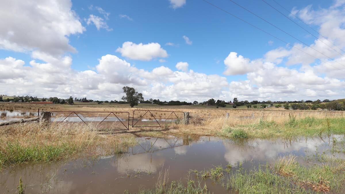 DELAYED: The site of the new harness racing track at Cartwright's Hill after heavy rain over the weekend. It has put a hold on works after the final approvals were gvien. Picture: Kieren L Tilly