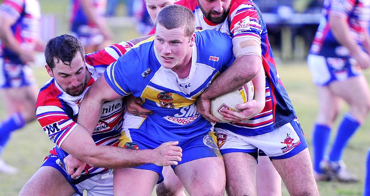 ON THE MOVE: Connor McCauley is the latest Brothers recruit to join the Wagga club from Junee. He's signed on with Fijian prop Rulade Vuetivavalagi. Picture: Kieren L Tilly
