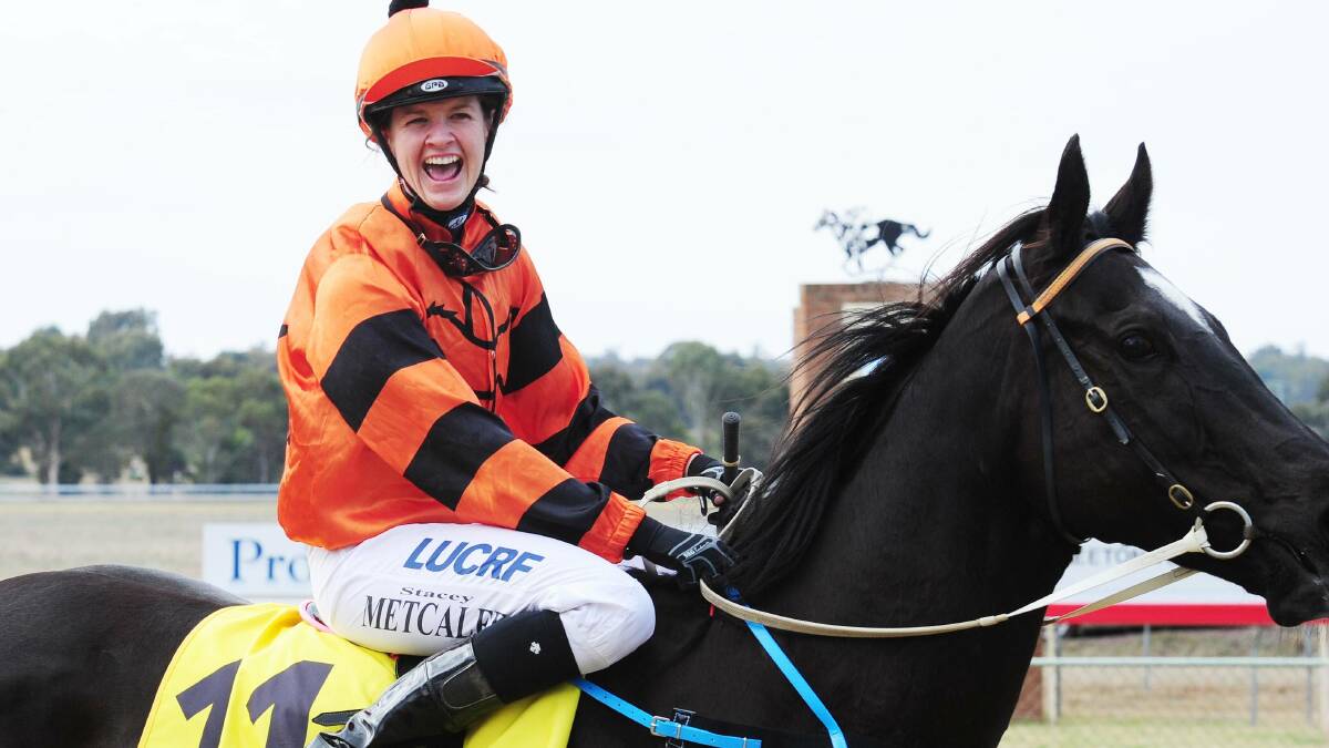WINNERS ARE GRINNERS: An elated Stacey Metcalfe returns after guiding County Limerick to victory at Narrandera on Saturday. Pictures: Kieren L Tilly