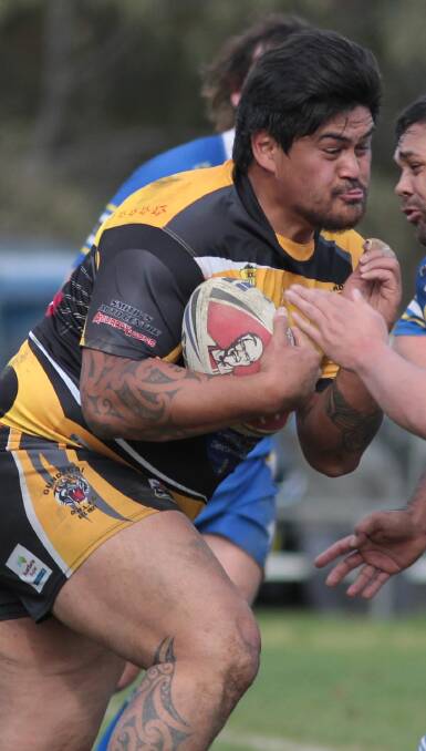 CHARGING BACK: Damaging front rower Vincent Brown has had a change of heart and will return to play for Gundagai this year. Picture: Les Smith