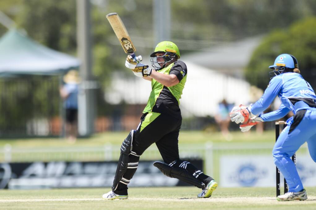 HOT FORM: Rachel Priest starred for Sydney Thunder, scoring a quickfire 51 and completing three stumpings, in their win over Adelaide Strikers at Robertson Oval on Saturday. Picture: AAP/Rohan Thomson
