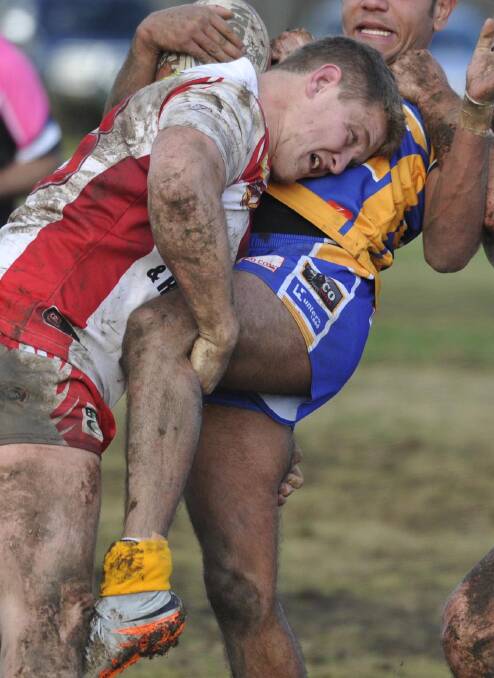 Hayden Philp scored two tries and was among Temora's best on Sunday.