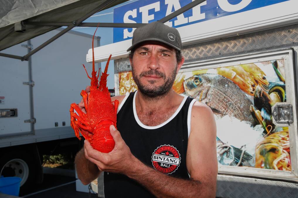 Fisherman's Seafood Paradise Colin Dedini has a few favourite delecicies he recommendations resident try this Good Friday, including fresh lobster. Picture by Tom Dennis