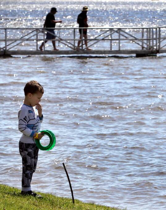 A bacteria warning for Lake Albert has been downgraded.