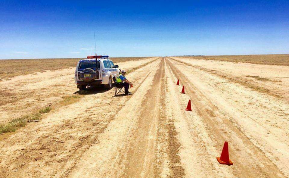 ROAD TO NOWHERE: A letter writer has failed to see the humour in a photo of an RBT station set up on a lonely dirt road in the Riverina.