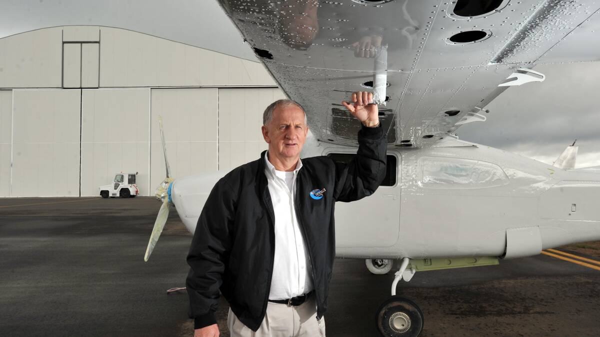LEFT HANGING: Douglas Aerospace principal Doug Clarke in 2013. His company, which loaned $2.5 million of ratepayer money, fell into administration this week.