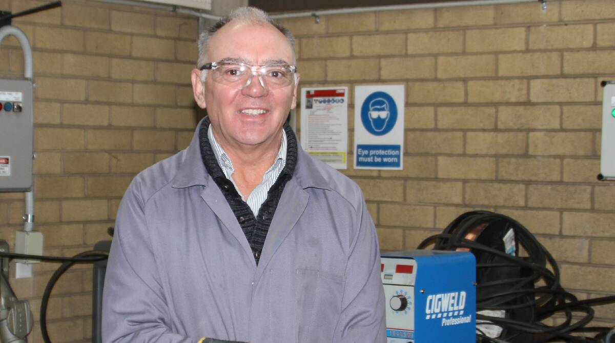 DOWNING TOOLS: Former long-serving TAFE teacher Phil Angel has called it a day after 37 years of teaching welding and metal fabrication.