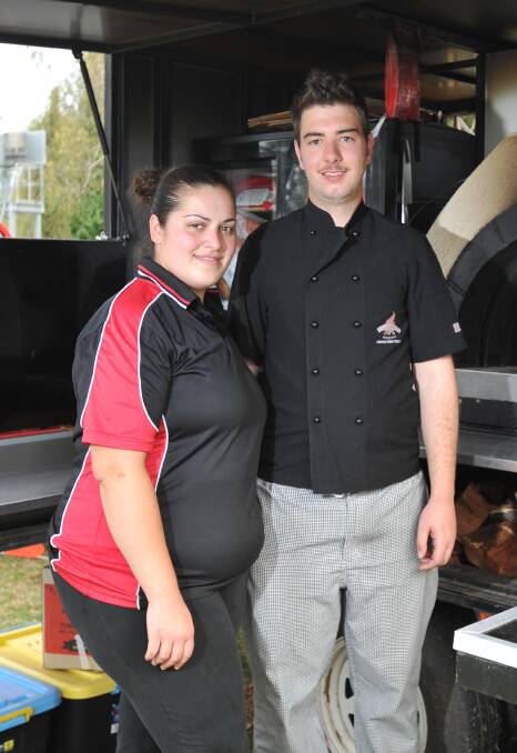 THINKING BIG: Wagga's Woodfired Wagon owners Jay Vidler and Jen Yacoub source only local Riverina ingredients. Picture: Laura Hardwick
