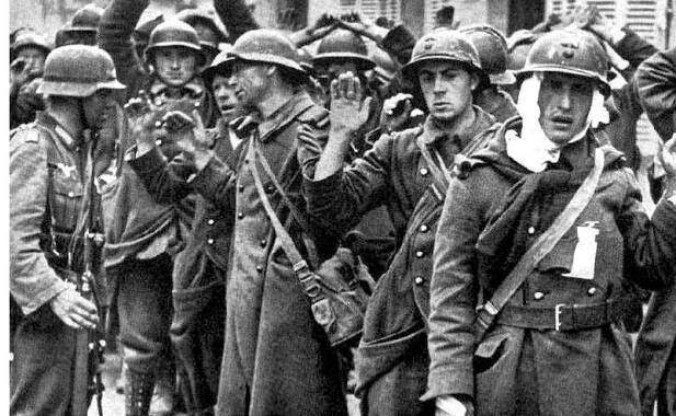 WAR OF WORDS: French soldiers during the country's 1940 'surrender'. A letter-writer questions columnists Keith Wheeler's interpretation of events.