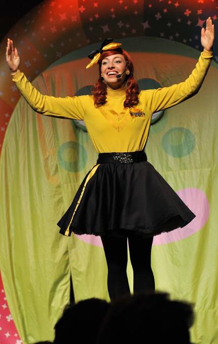 STAR POWER: Yellow Wiggle Emma will be part of the "fab four of fun for under-fives" to hit the stage in Wagga today.