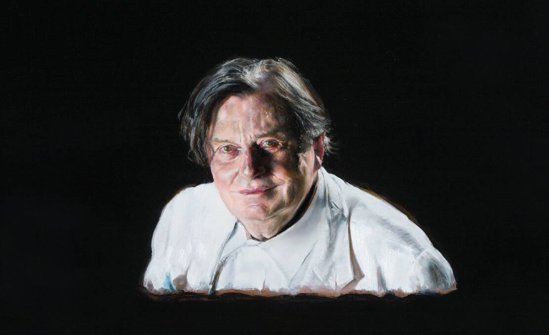 ICONIC FACE: The winning portrait of famed Australian comic and writer Barry Humphries will be on display in Wagga.