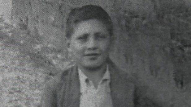 Tony Sergi as a young boy. He was born in the Calabrian town of Plati in Italy in 1935. Photo: Supplied