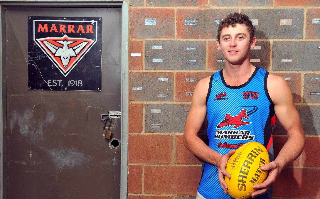 BIG CHALLENGE: New Marrar ruckman Nick Molkentin is looking forward to taking on one of the league's best on Saturday. Picture: Kieren L Tilly