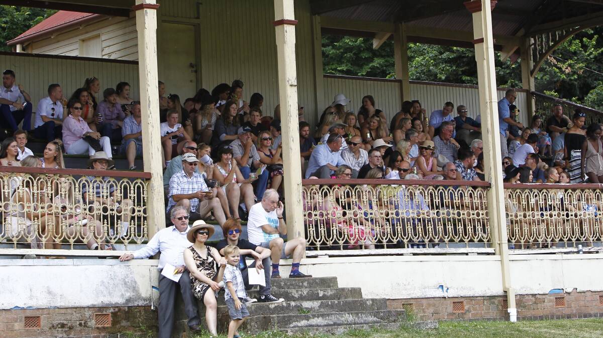 Some of the action on and off the course at Tumut Turf Club. Pictures: Les Smith