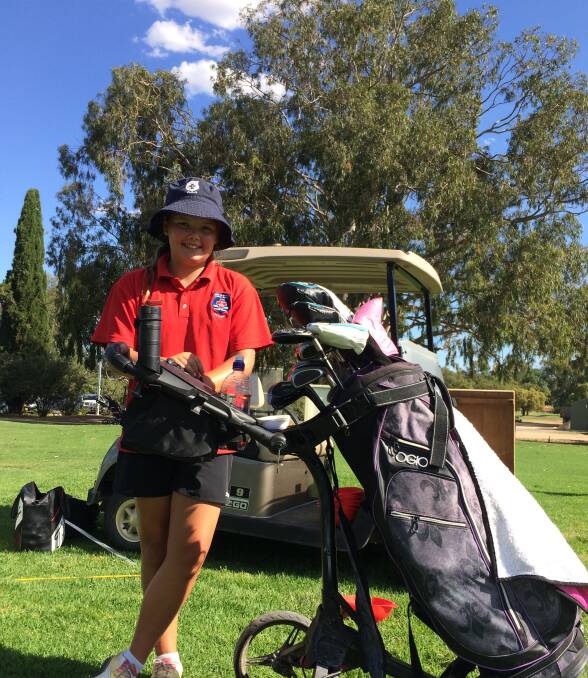GOLDEN OPPORTUNITY: Wagga golfer Josie Currie, 12, will represent NSW at the Pacific School Games in Adelaide next week. 