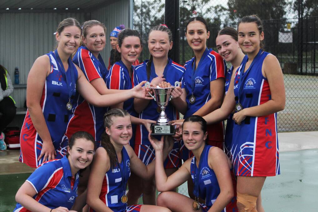 Turvey Park's victorious under 17 netballers.