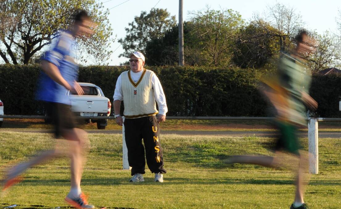 Warren Smith at Kooringal Colts training in 2012. 