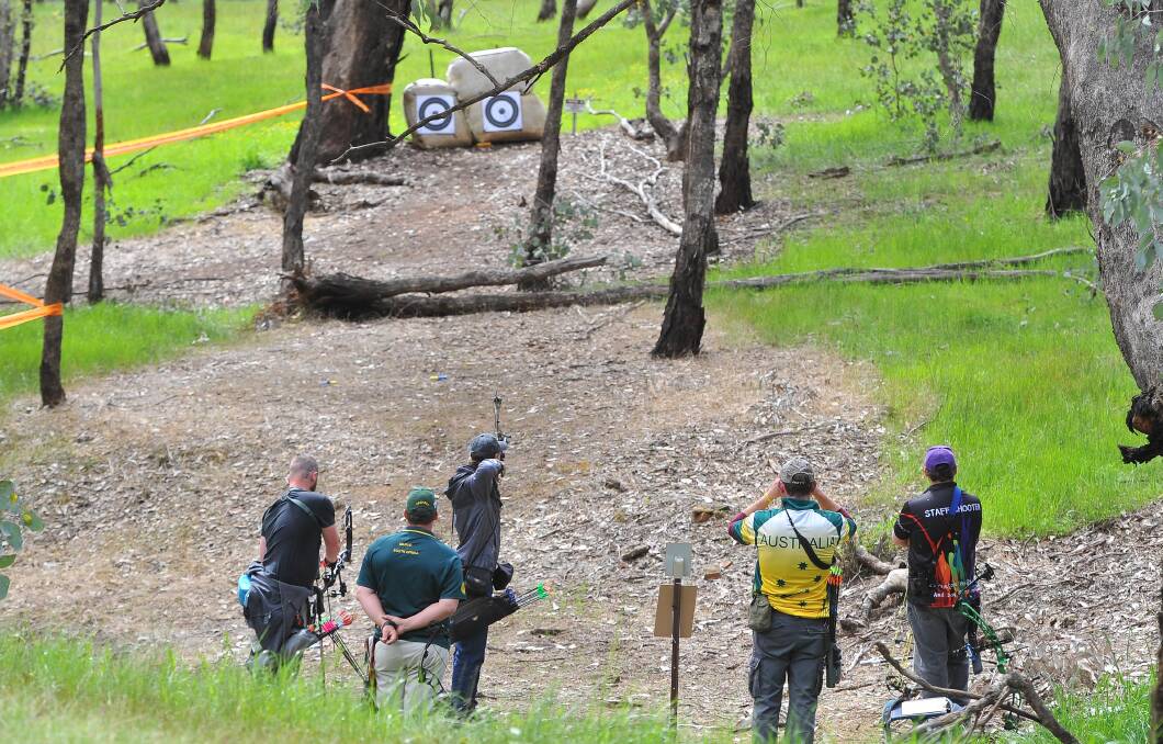 Competition at last year's World Championships near Wagga. Picture: Kieren L Tilly