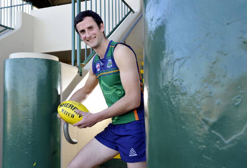 INTERNATIONAL: Dom Joyce was all smiles after being selected for Ireland in the International Cup in 2014, when he was playing with Collingullie in the Riverina League. Picture: Les Smith