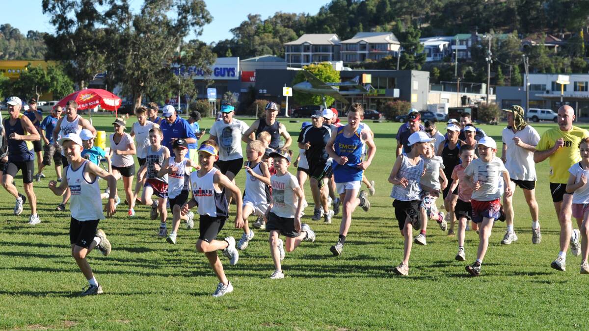 FAMILY FUN AND FITNESS: Athletes of all ages compete in one of the Apex mini-biathlons at Bolton Park in 2011. This year's series runs for eight Thursdays from October 15 to December 3.