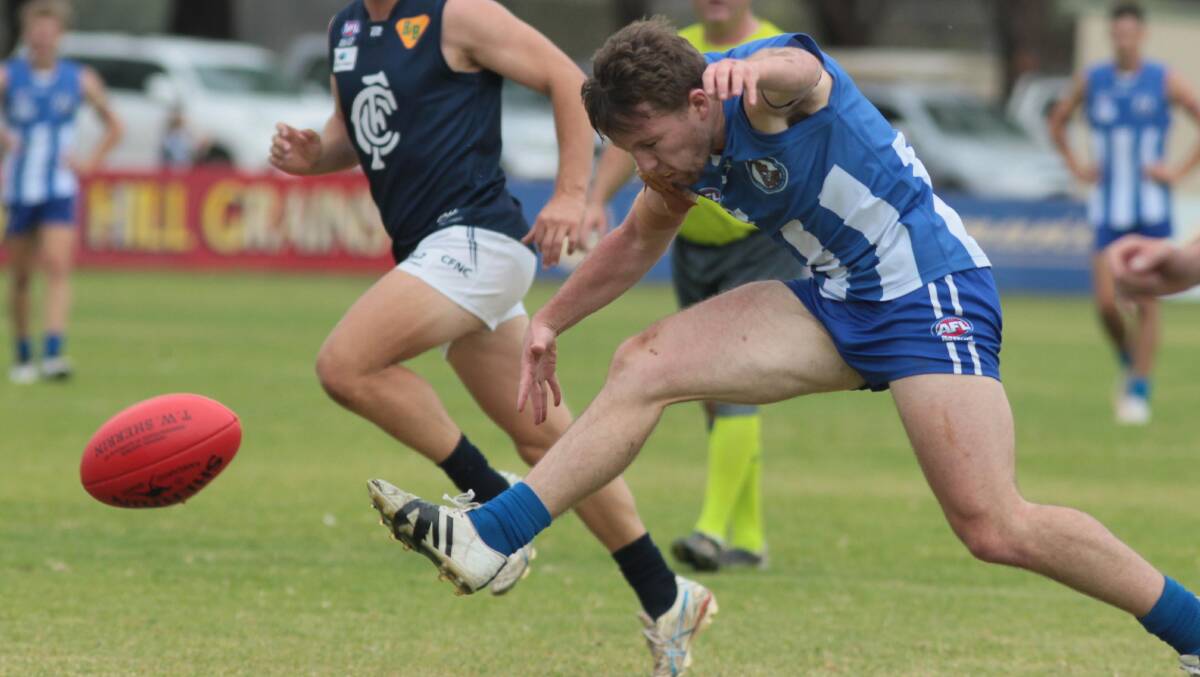 Temora's Sam Jensen set the tone for his season with a strong performance in their first game, a win over Coleambally. Picture: Les Smith