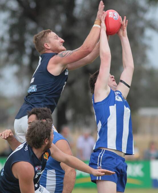 STRONG PERFORMANCE: Coleambally's Wes Kiley was among the Blues' best. Picture: Les Smith