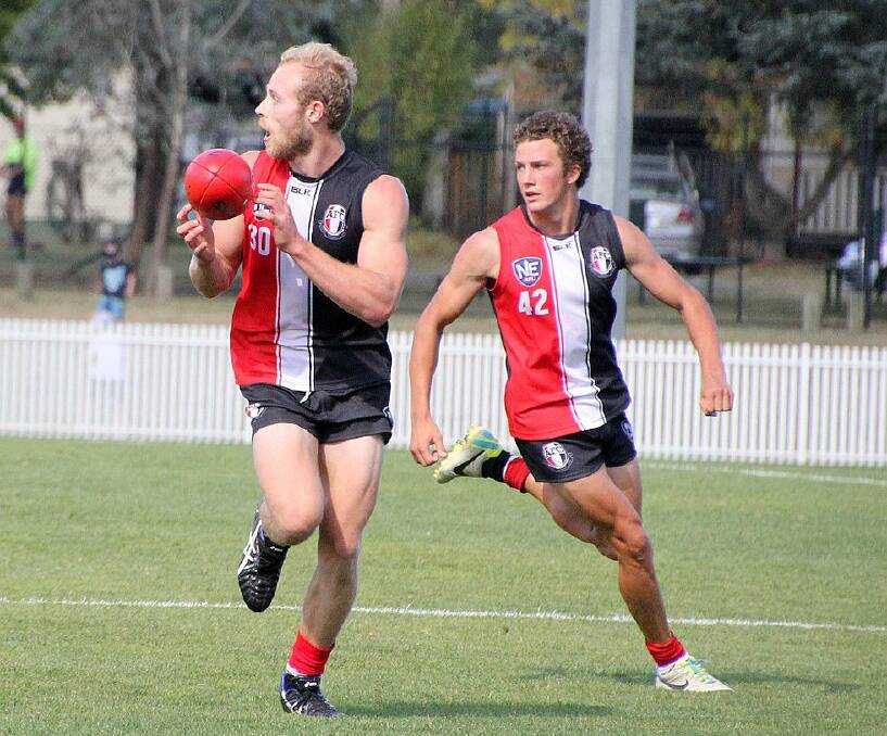 North Wagga recruit, Lachie Highfield, in action for Canberra club Ainslie.