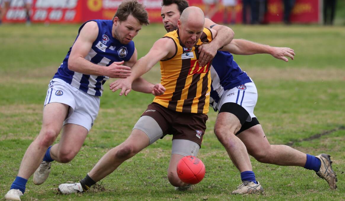 East Wagga-Kooringal's Chris Hommes playing against Temora in August. Picture: Les Smith