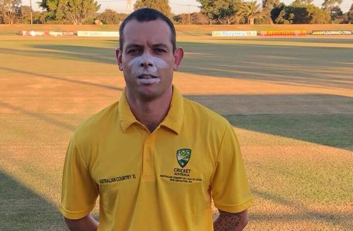 Jon Nicoll represented Australian Country in a one-off match on Thursday night, ahead of the Country Cricket Championships, in which he'll play for NSW Country. 