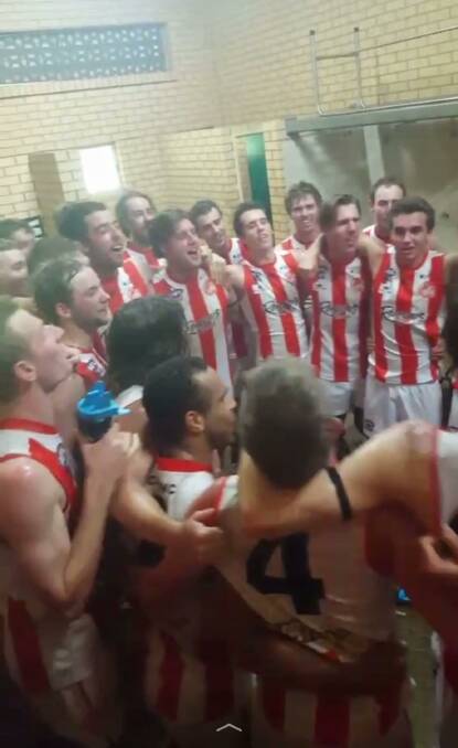 The CSU song is belted out in the dressing rooms at Temora's Nixon Park.