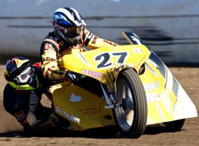 SIDECARS: Action from an earlier event in the inaugural East Coast Sidecar Roundup series.