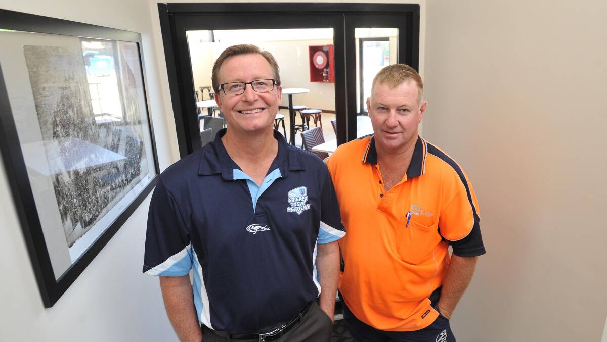 IMPROVEMENT NEEDED: Southern NSW Coach/Pathway manager, Greg McLay, with Riverina coach Owen Thompson on Friday. Picture: Laura Hardwick