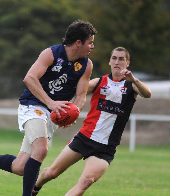Action from Blues win over North Wagga at McPherson Oval. Pictures: Laura Hardwick